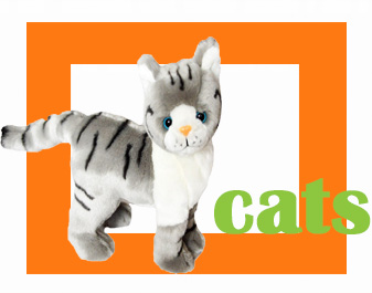 Kingdom Kuddles Grey Cat Galaxy Stuffed Animal for Kids 